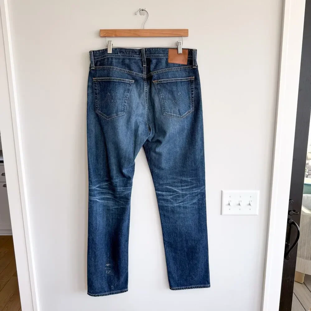Adriano Goldschmied Graduate Dark Wash Denim Tailored Leg Jeans Blue 34